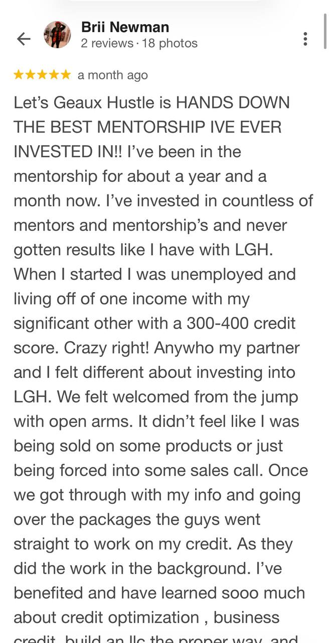 Brii Newman Google Review